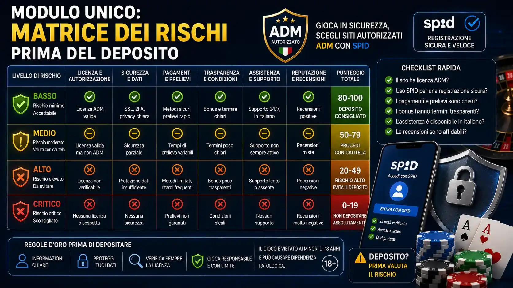 casino senza deposito con spid