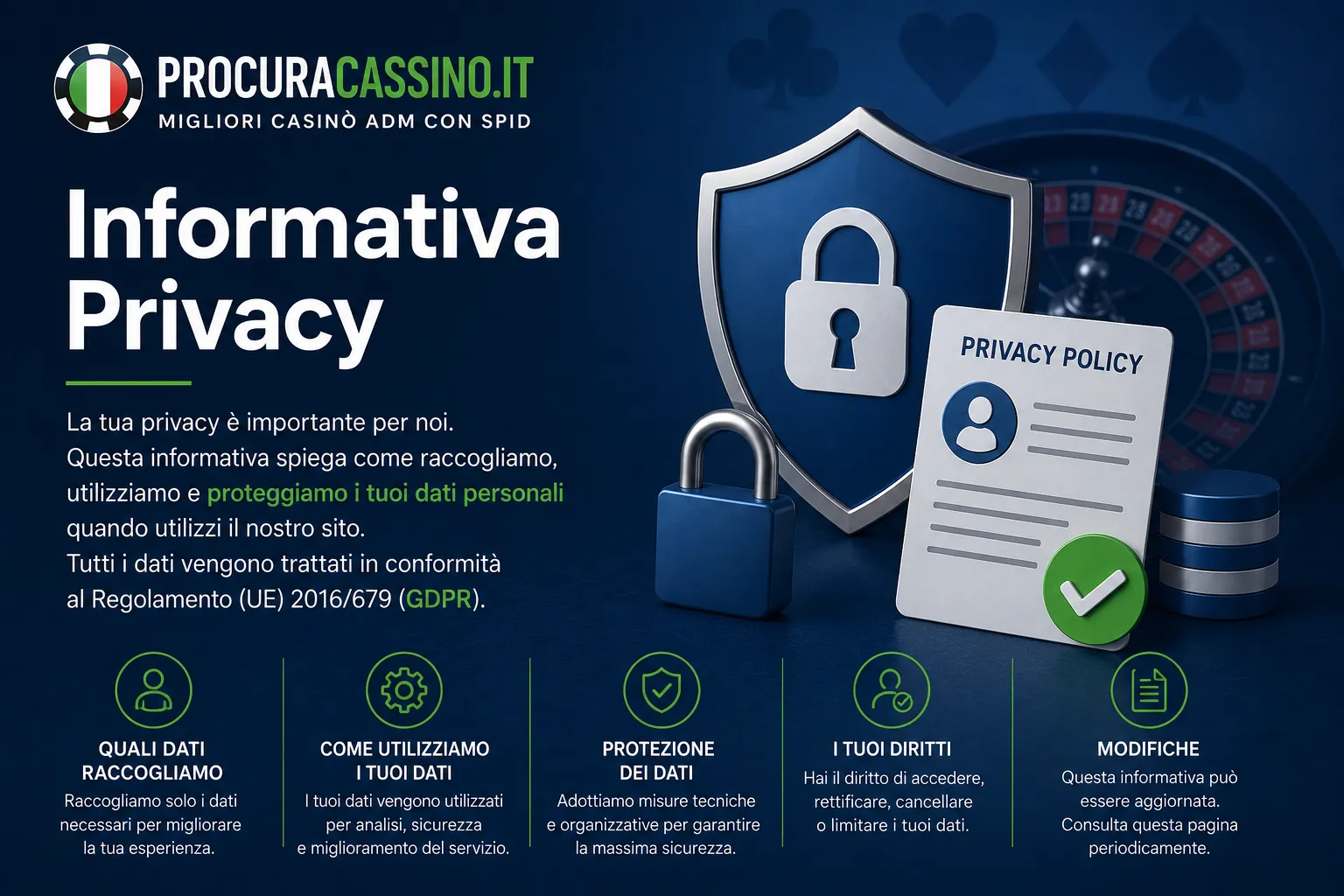 migliori casino adm informativa privacy