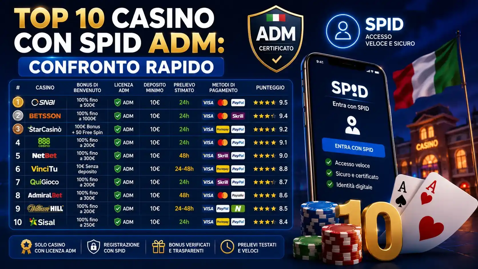 migliori casino adm