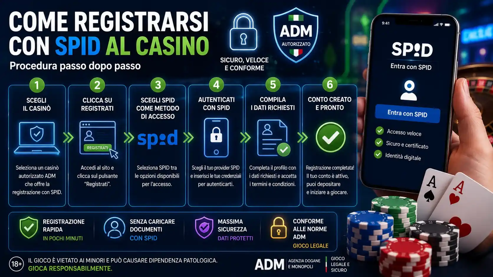 registrazione con spid casino